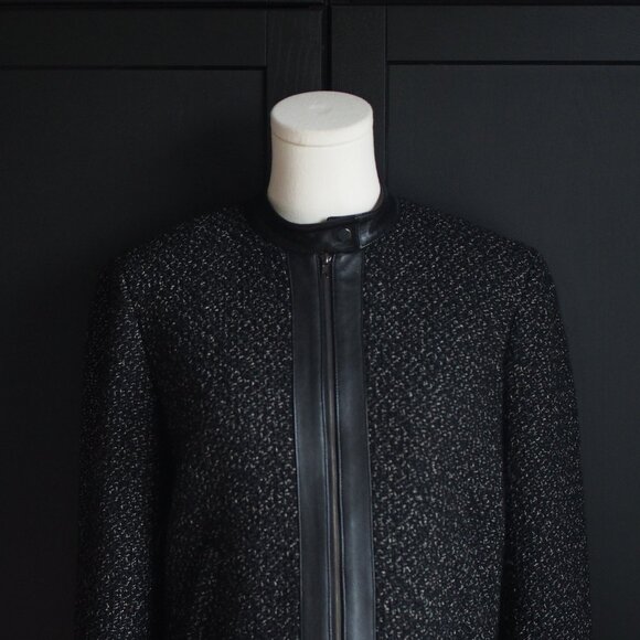 Jones New York | Vintage Tweed Jacket in Black and White - Picture 4 of 8